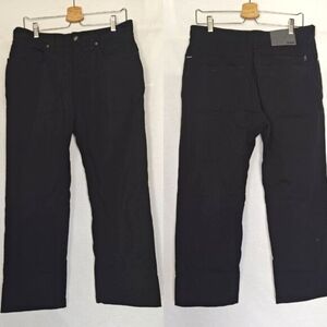 Rohan Pants Venture Jeans Relaxed Black Mens 34 28.5 Short Polyamide Blend
